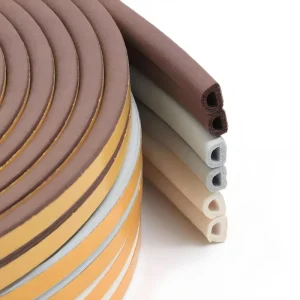 Customizable EPDM Foam Rubber Door Frame Sealing Strip Windproof Soundproof Weather Strip for Windows Doors for Home Building