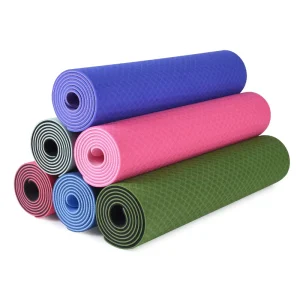 Customizable Eco Friendly TPE 6mm 10mm Yoga Mat Anti Slip Surface For Gym Dance Home Exercise Promotional Custom Logo Option