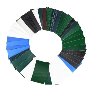Customizable Food Grade PU PVC Conveyor Belt Smooth Matt Open End Loop Made From Durable Polyester For Production Assembly Line