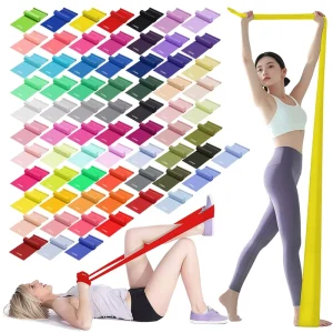 Customizable Multi Style TPE Resistance Bands Pilates Bands for Yoga Fitness Stretching Chest Back Glute Arm Leg Ab Training