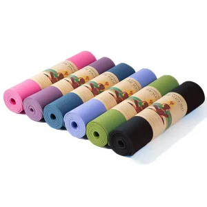 Customized 183*68*5mm Yoga Mat Natural Rubber Sweat Absorbent Non slip Fitness Mat