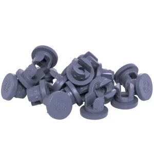 Customized 8mm Hole Waterproof Natural Rubber High Temperature ISO9001 Certified Gray 33.4mm Diameter Plug Stopper