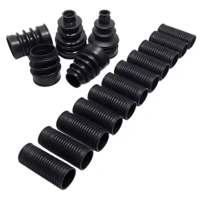 Customized Automotive Silicone Rubber Bellows Dust Cover Moulding and Cutting Processing Services with NBR & EPDM Materials