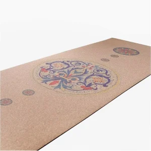 Customized Cork + Rubber Yoga Mat Non-Slip Skin-Friendly Eco-Friendly Tasteless Color Set 3mm Model 230809 for Yoga