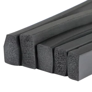 Customized Cylindrical EPDM Foam Rubber Strip Formed Cutting Seal Support for Various Positions Various Rubber Products