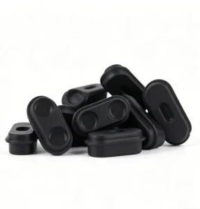 Customized Double hole Silicone Dust Plugs Waterproof Plugs Sealing Rubber Plugs Protective Plugs and Anti oxidation Plugs