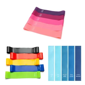 Customized Fitness Gym Training Elastic Rubber Bands Exercise Yoga Latex Resistance Bands Set