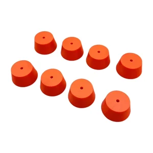 Customized High Temperature Heat Resistant Tapered Silicone Rubber Stopper Hole Conical Plug for Laboratory Test Tube Cutting