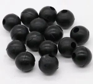 Customized High density Circular Solid Silicone Rubber Ball with Holes