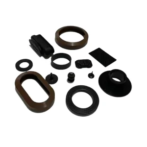 Customized Industrial Rubber Gasket Parts FKM NBR EPDM Silicone Rubber Molding Black