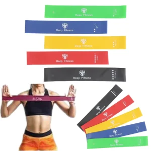 Customized LOGO Elastic Rubber Bands for Stretch Training Exercise Gym Strength Latex Resistance Bands