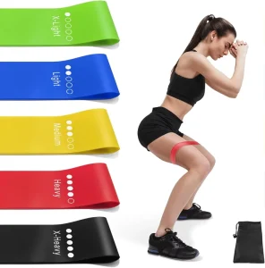 Customized Logo Elastic Durable TPE Latex Resistance Band Exercise Stretching Band for Sports Fitness Yoga Set of 5 Levels