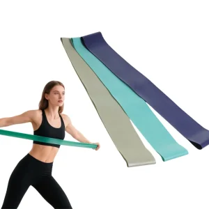 Customized Logo Elastic Resistance Loop Bands Yoga Exercise Band Gym Home Fitness Workout Stretch Mini Rubber Loop Band