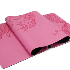 Customized Logo Printed Frosted Matte Vegan PU Rubber Yoga Mat