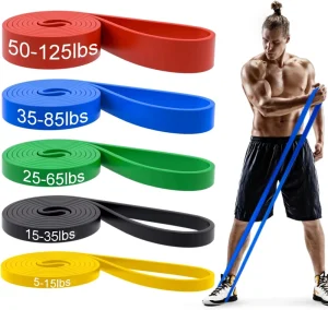 Customized Logo and Colors TPE Eco Friendly Durable Gym Fitness Pull up Power Assist Resistance Band Set