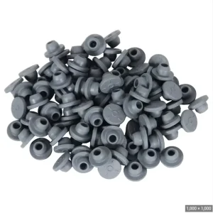 Customized Medical Grade 20mm Grey Butyl Rubber Stoppers with Sterilization Compatibility for Injectable Drug Vials