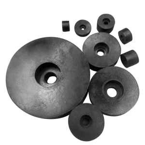Customized Perforated Rubber Shock absorbing Pads Universal Buffer Foot Pads for Industrial Machinery Fans and Pumps