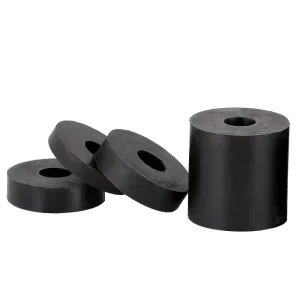 Customized Round Rubber Shock-Absorbing Pads Vibration-Damping Unthreaded Spacers