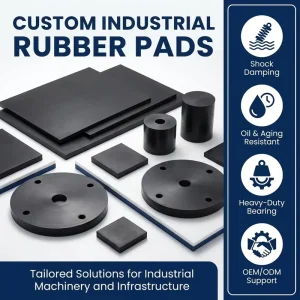 Customized Round, Square, Rectangular, and Trapezoidal Rubber Bearing Blocks, Anti-Skid Vibration Damping