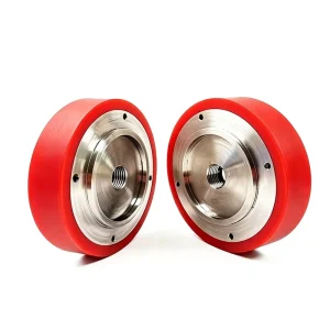 Customized Rubber Coated Roller Pu Glue Silicone Rubber Rollers Pu Wear Resistant High Temperature Non powered Roller Idler