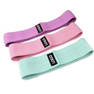 Customized Rubber Logo Hip Circle Gym Fitness Booty Bands Resistance Bands for Fitness (3 Pcs One Set)