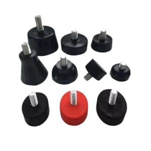Customized Rubber Shock Absorber Silicone Shock Pad Iron Cylindrical Design for Motor Fan Screw