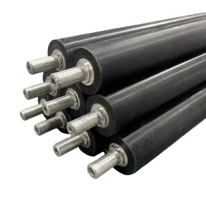 Customized Rubber Surface 304 Stainless Steel carbon Steel aluminum Roller
