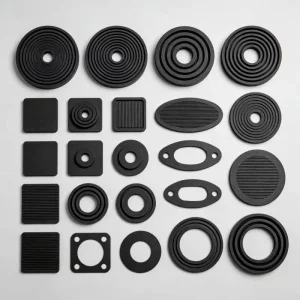 Customized Shape Rectangular Round Rubber Seal Gasket Epdm Nbr Rubber Gasket Food Grade Silicone Gasket