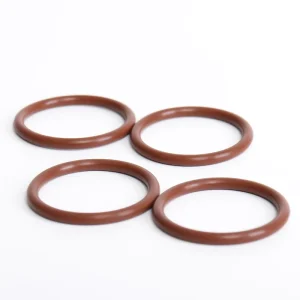 Customized Silicone and FKM Rubber O-Ring Sealing Washer, Natural Elastic Waterproof Brown Gasoline-Resistant