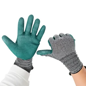 Customized Thickened Labor Protection Gloves Polyester Tire Rubber Hanging Wear resistant Non slip Knit Wrist Industrial Work