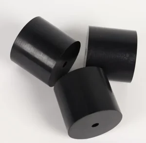 Cylindrical Rubber Shock absorbing Pad High Elasticity Thick Industrial Machinery Cutting Service Customizable Size High Quality