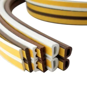 D P E I Shape Self Adhesive Door Window Weatherstrip EDPM Rubber Strip Sealing