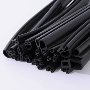 D-Shape Glass Door Seal Strip Anti-Inflammatory Rubber Weather Stripping for Curtain Wall Moulded Processing