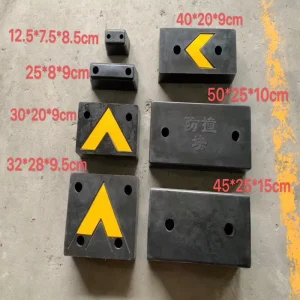 D-Type Rubber Dock Buffer Pad with Angle Iron Block