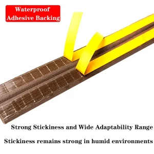 D-Type Self-Adhesive Door and Window Sealing Strip for Air Leakage Prevention and Sound Insulation