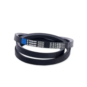 D2743 2743mm V Leather Belt for Motorcycles OEM Supported Rubber Transmission Belts Customizable