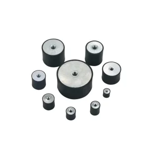 DD-Type Black/Silver Shock Absorber with Two-Ended Internal Threads for Motors and Medical Equipment