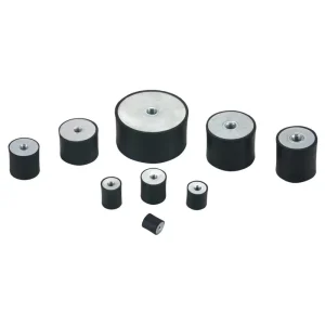 DE Durable Natural Rubber & Metal Shock Absorber Pad Oil Resistant Vibration Damping for Lab Use
