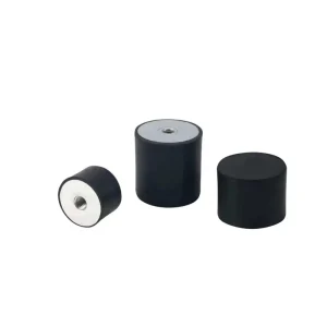 DE Type Black Rubber Shock Absorber Single head Internal Thread Anti vibration Pad Durable Oil Resistant for Crane Dump Truck