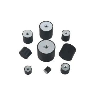 DE Type Natural Rubber Heavy Duty Anti-Vibration Shock Absorber Mount Damper Double Thread for Diesel Generators and Marine Equipment