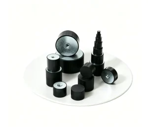 DE Type Rubber Shock Absorber Single Head Internal Thread Black Anti Vibration Mount Pad Heavy Duty for Crane Dump Truck