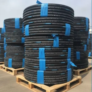 DIN EN 853 1SN Hydraulic Rubber Hose 5/16″ 5/8″ 3/4″ ID 180 Bar Reinforced Steel Wire Braid Water Oil Suction Discharge Pipe