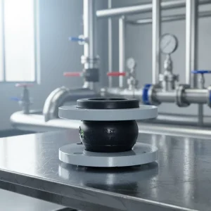 DIN Standard DN3000 Flexible Rubber Joint Flanged Single Sphere Rubber Expansion Joint