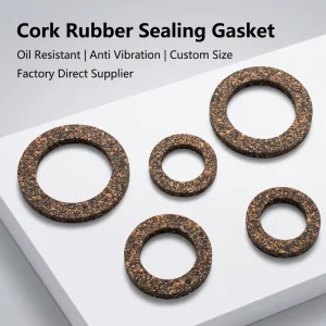 DINGYE NBR Cork Rubber Gasket Oil Resistant Anti Vibration Flange Seal Washer for Transformer Engine and Hydraulic Equipment