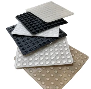 Deson Self Adhesive Black Anti Slip Round Rubber Bumper Pads Silicone Feet Pads Sticky Silicone Shock Absorber