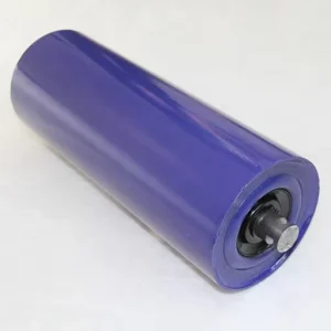 Dia 165mm Carbon Steel Rubber Conveyor Roller with ISO