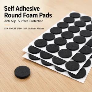 Die Cut EVA Foam Silicone Pads for Feet Self Adhesive Rubber Pads Anti Shock Rubber Electronics Adhesive Pad