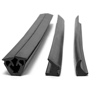 Dirt-Resistant Aluminum Window and Sliding Door Rubber Seal Strip, Sound Insulation, Flat Profile