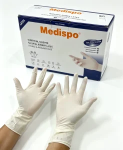 Disposable 12inch Rubber Latex Powder Free Medical Use Sterile Latex Gloves Packed in Pair Examination Surgical Latex Gloves