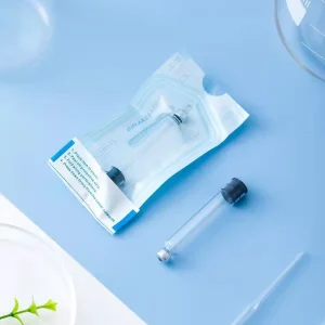 Disposable 3ml 4ml Sterile Glass Body Aluminum Lid Ink Cartridge with Rubber Stopper Durable Small Bottle for Skin Care Use
